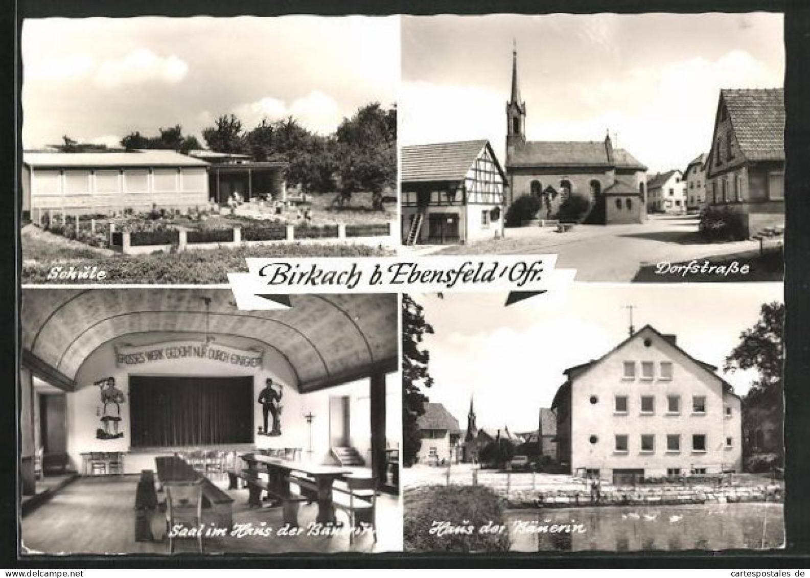 AK Birkach B. Ebensfeld, Gasthof Haus Der Bäuerin, Dorfstrasse, Schule  - Sonstige & Ohne Zuordnung