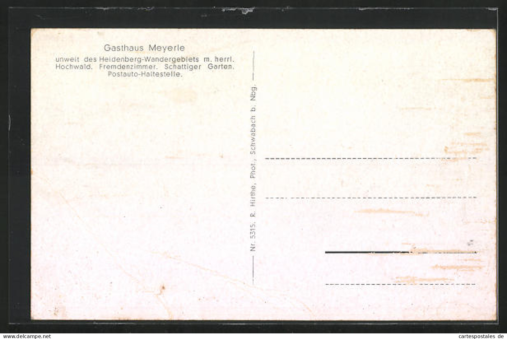 AK Haag / Schwabach, Gasthaus A. Meyerle, Handlung Spachmüller, Heidenberg  - Schwabach