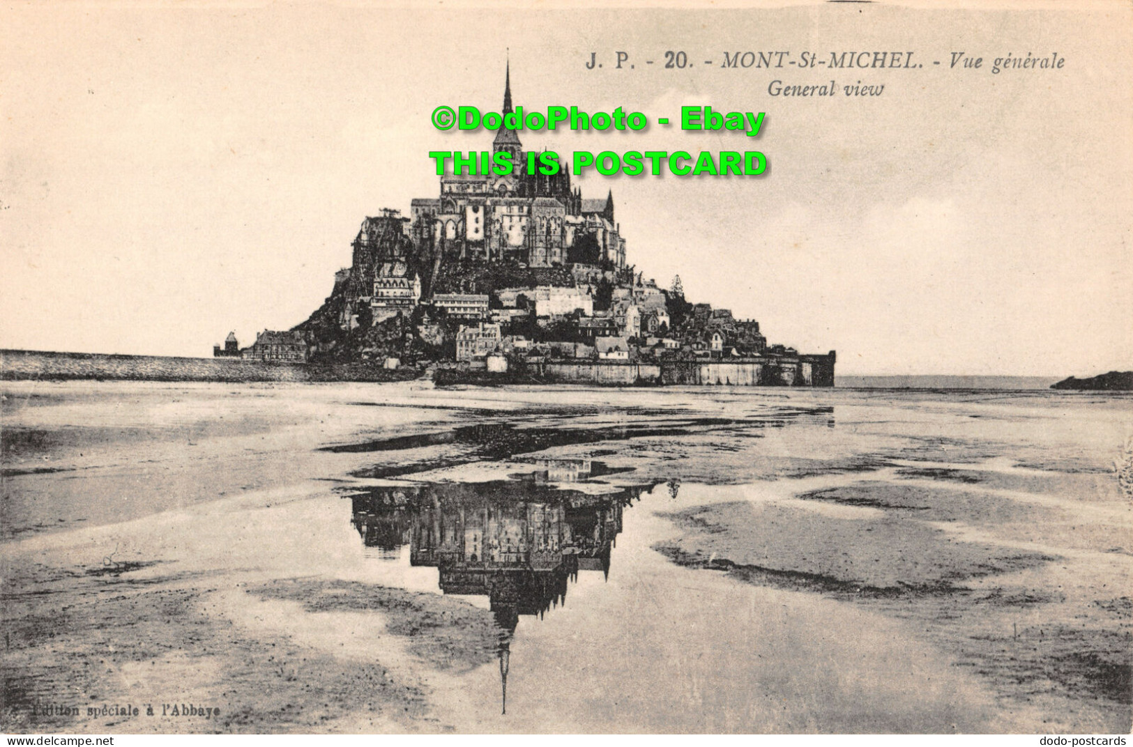 R451064 Mont St. Michel. General View. L Abbaye - World