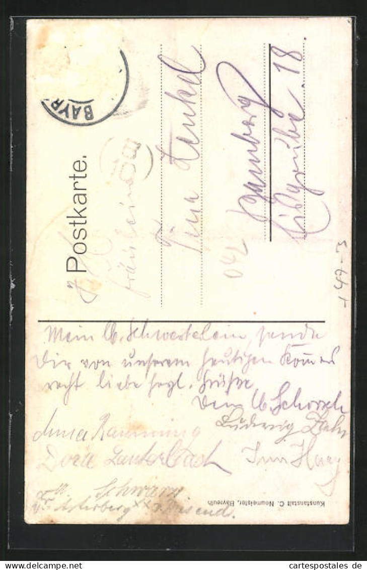 AK Bayreuth, Seminar-Absolvia 1919 /20, Wappen  - Sonstige & Ohne Zuordnung