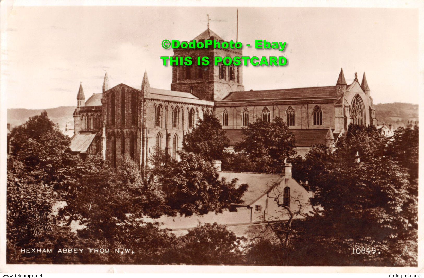 R451083 Hexham Abbey From N. W. Valentine. RP. 1952 - World