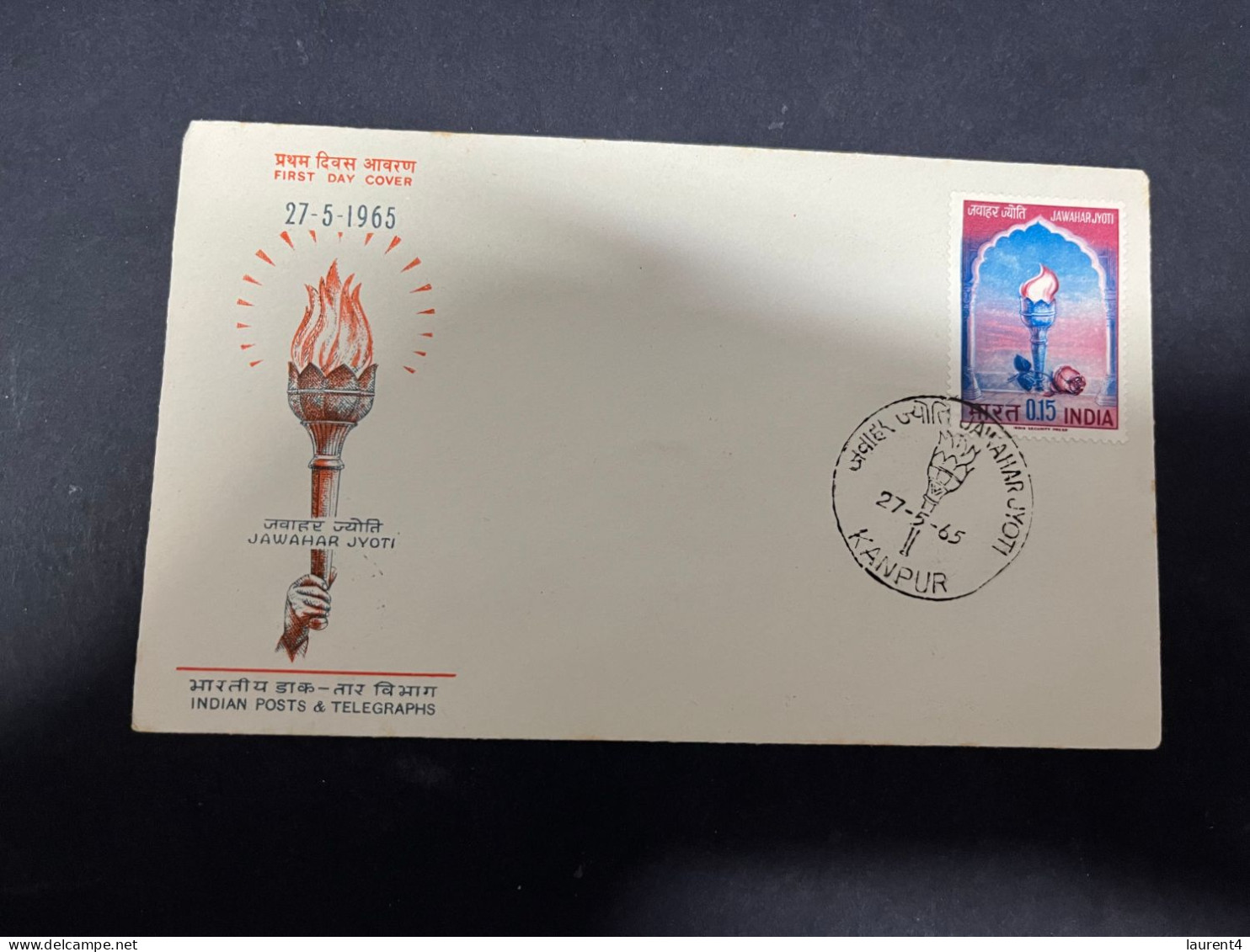 16-5-2024 (5 Z 19) INDIA FDC Cover - 1965 - Jawahar Jyoti - FDC