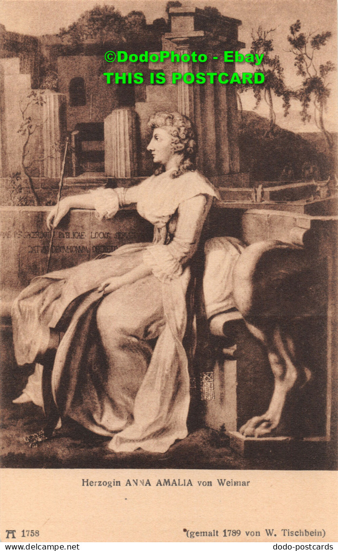 R451320 Herzogin Anna Amalia Von Weimar. Gemalt 1789 Von. W. Tischbein. F. A. Ac - World
