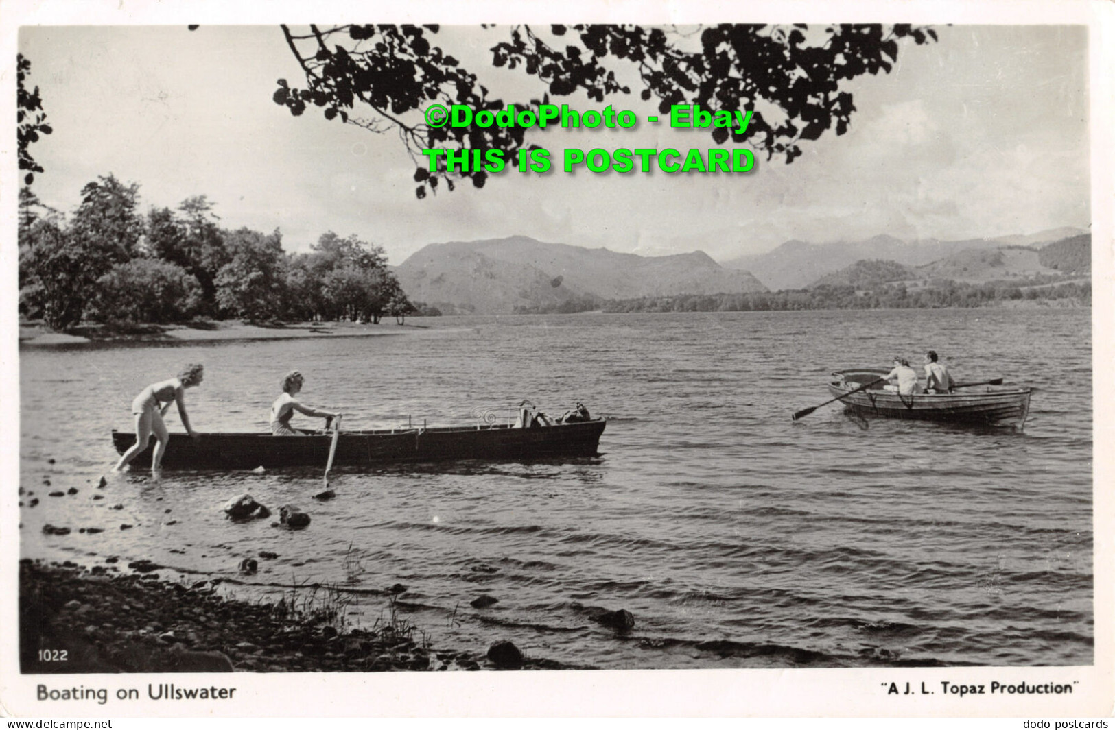 R451093 Boating On Ullswater. A. J. L. Topaz Production. 1955 - World