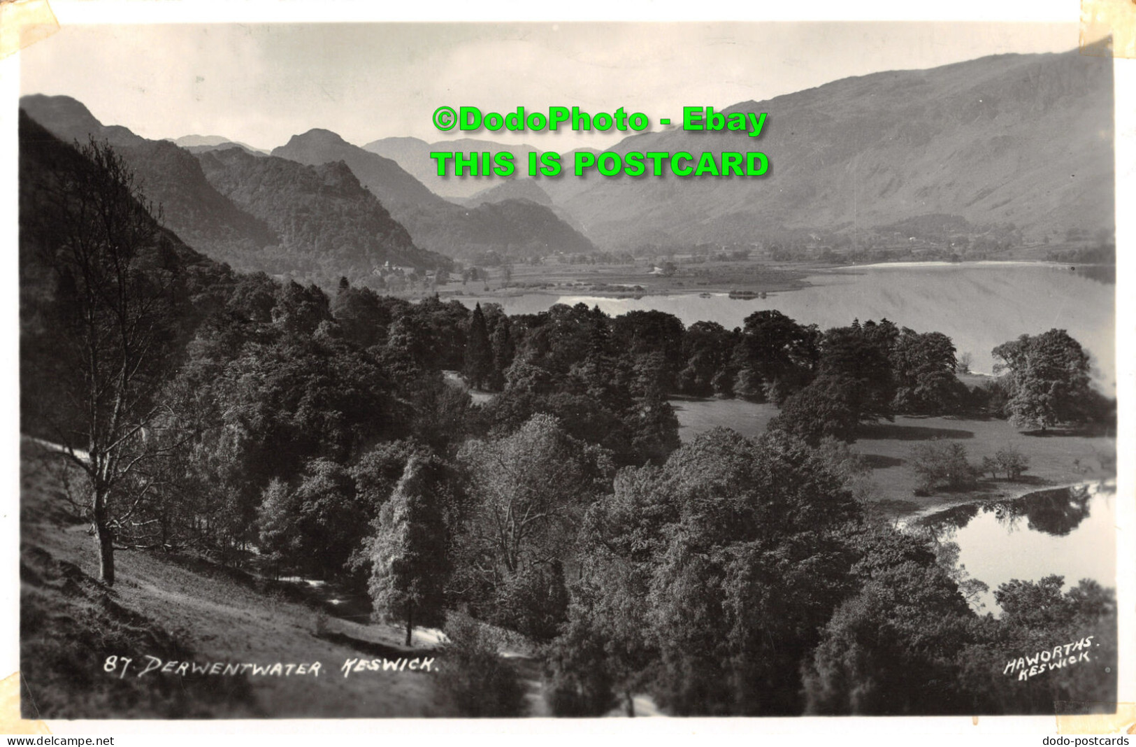 R451238 Keswick. Derwentwater. Haworth. 1936 - World