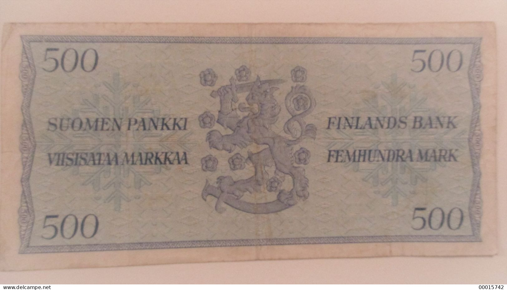 FINLAND 500 Markkaa 1956   D-1002 - Finland