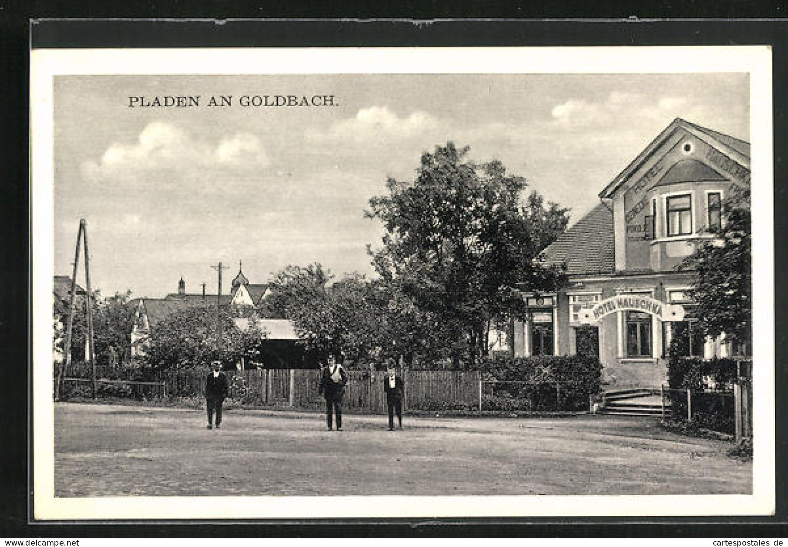 AK Pladen A. Goldbach, Hotel Hauschka  - Tschechische Republik