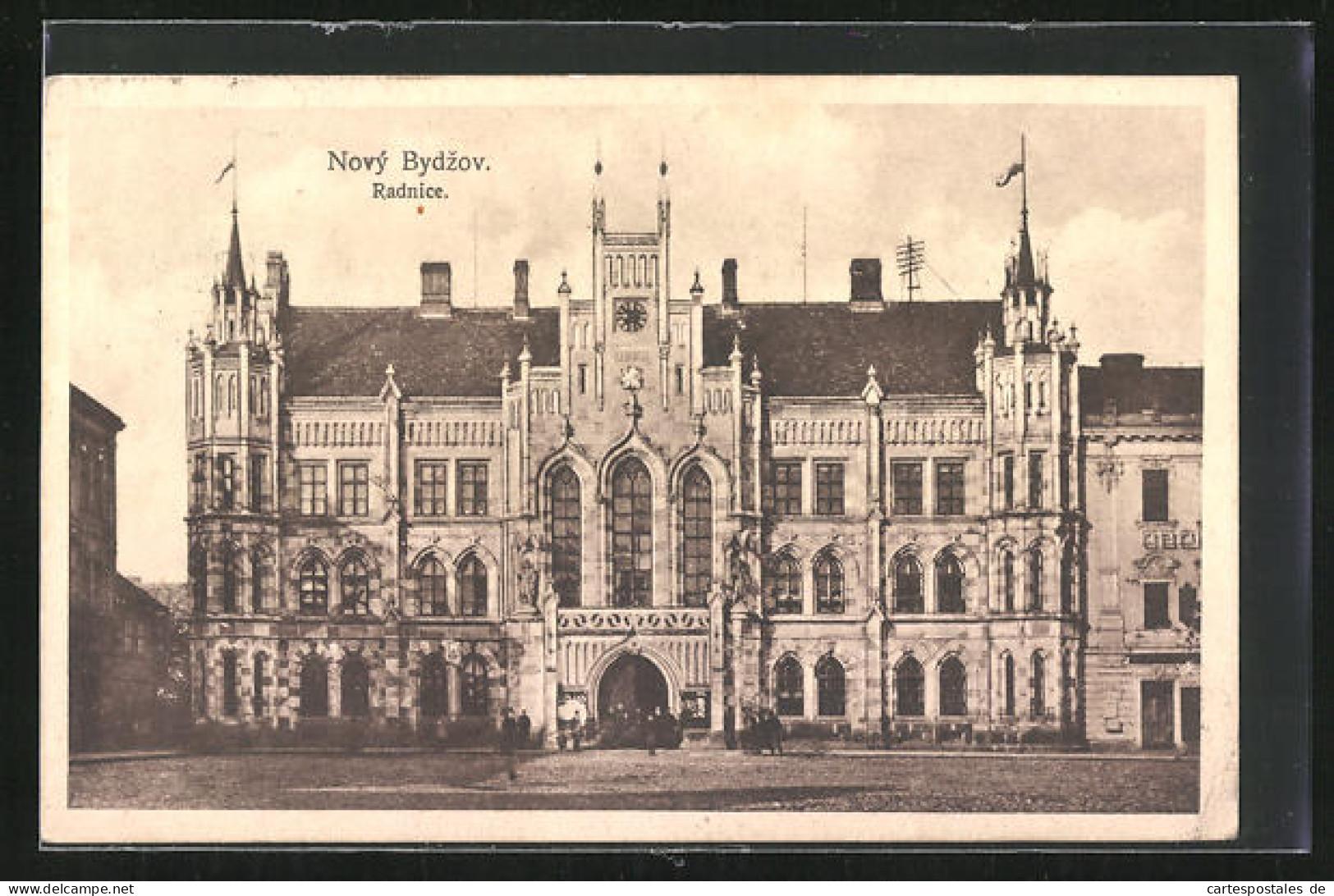 AK Nový Bydzov, Rathaus Haupteingang  - Tchéquie