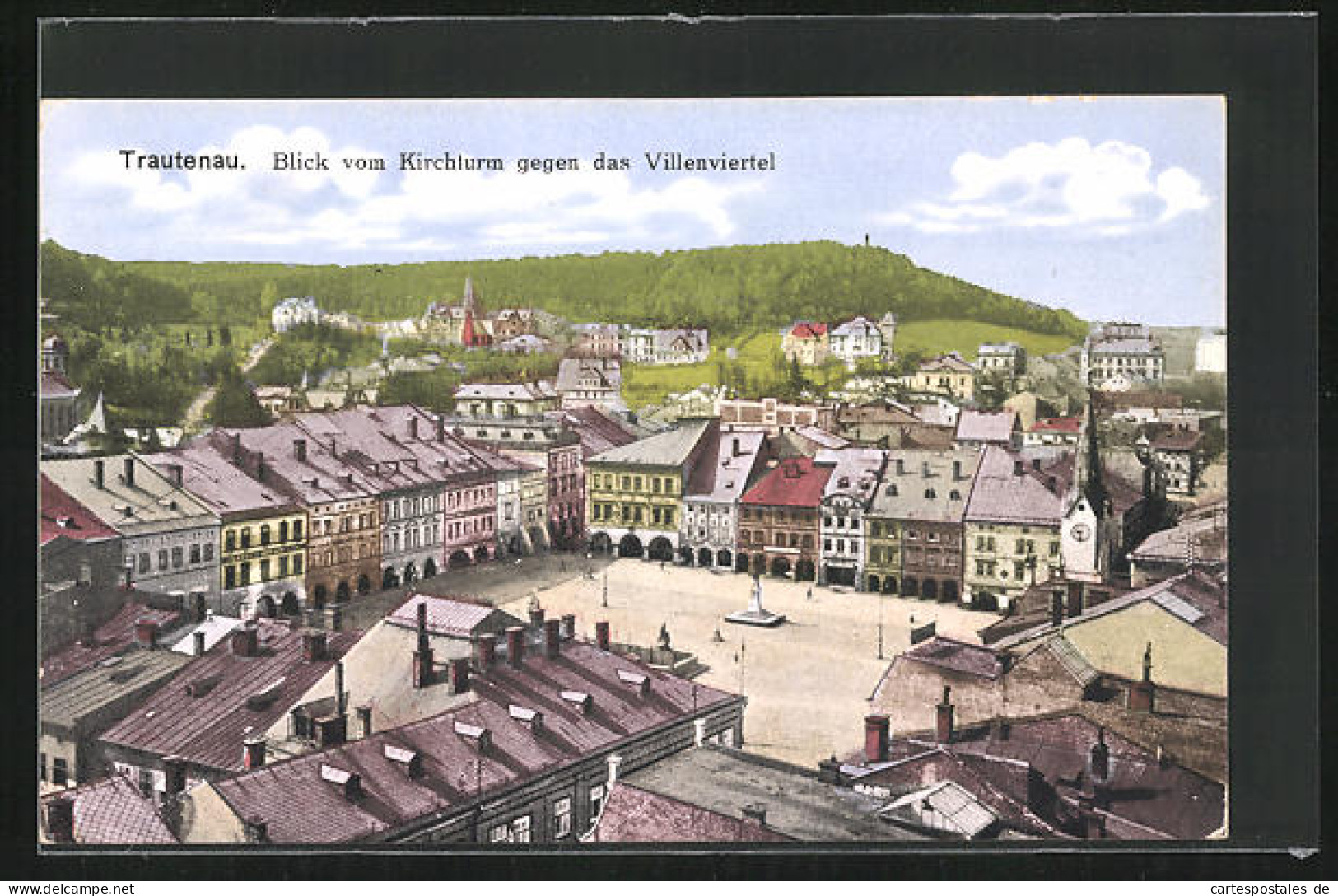 AK Trautenau / Trutnov, Blick Vom Kirchturm Gegen Das Villenviertel  - Tchéquie