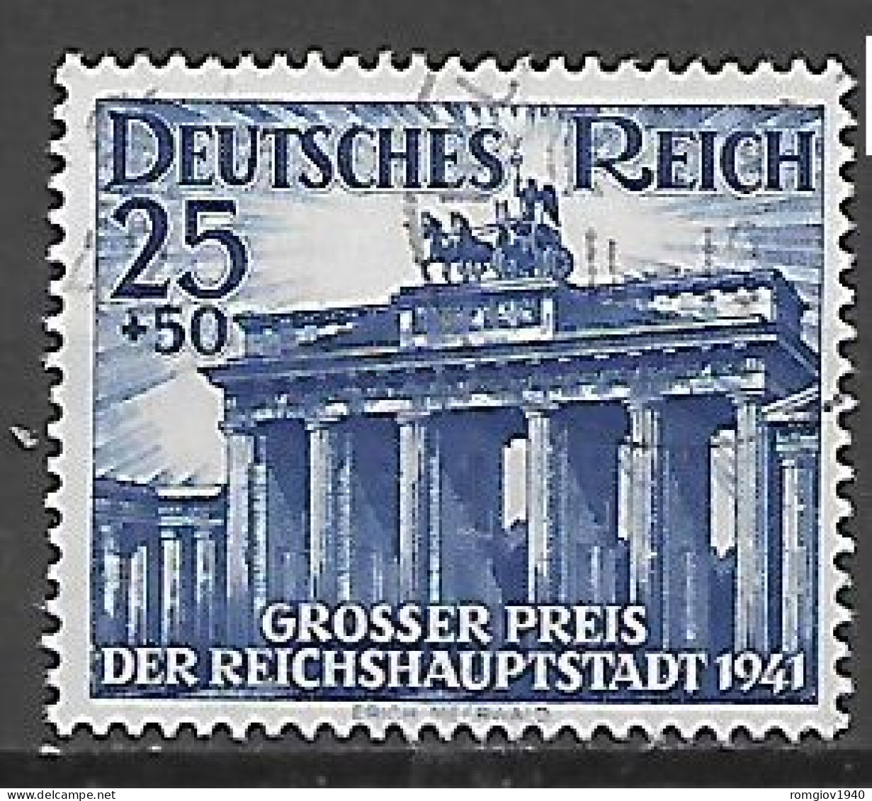 GERMANIA REICH TERZO REICH 1941  GRAN PREMIO DI BERLINO  UNIF. 727 USATO  VF - Used Stamps