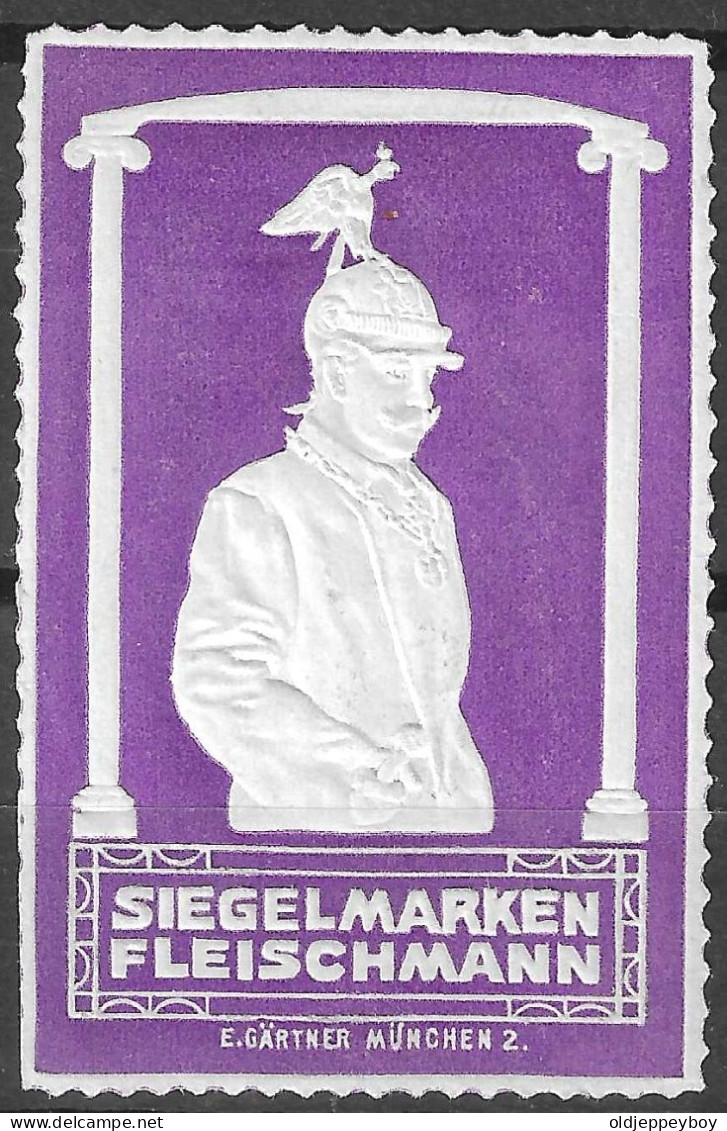 VIGNETTE Reklamemarke SIEGELMARKEN FLEISCHMANN E.GARTNER MUNCHEN 2  - Cinderellas