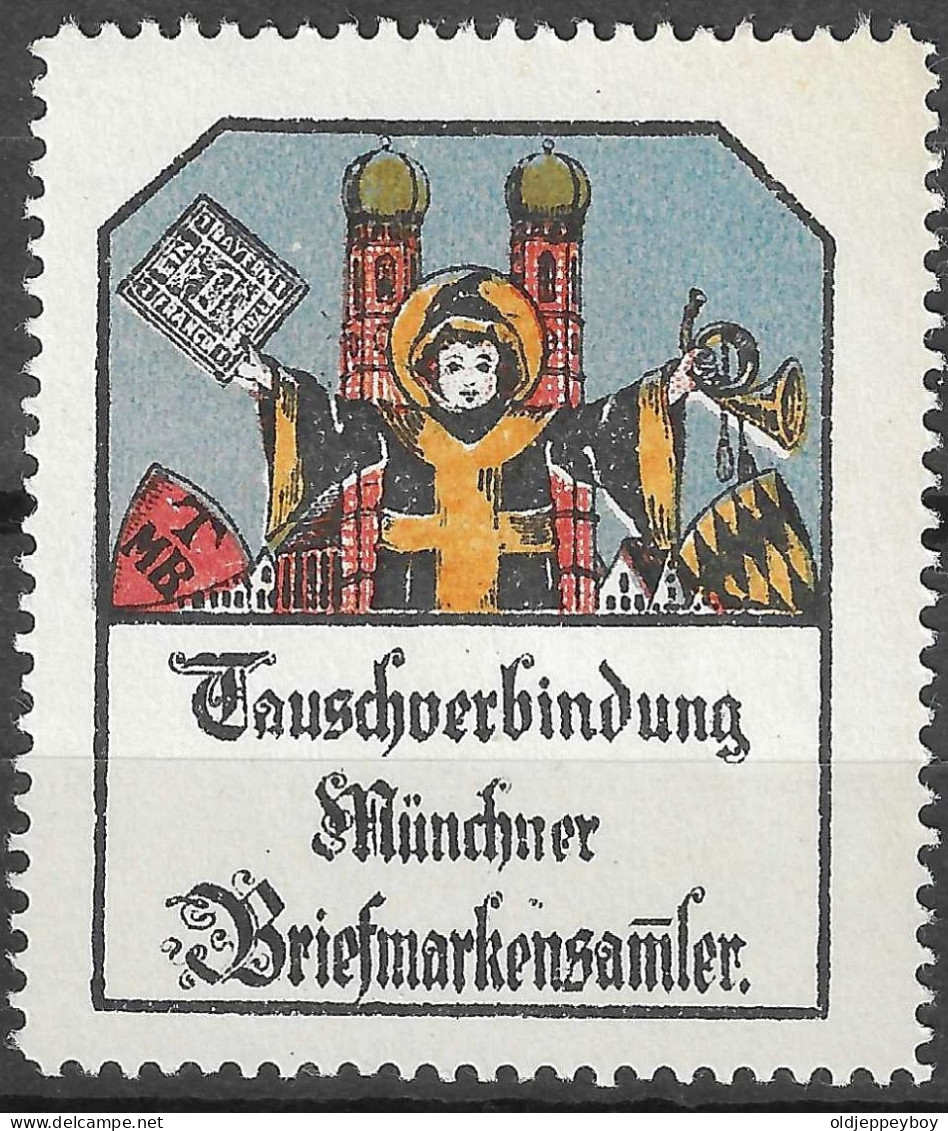 VIGNETTE Reklamemarke München: Briefmarken Tauschverbindung München - Erinnophilie