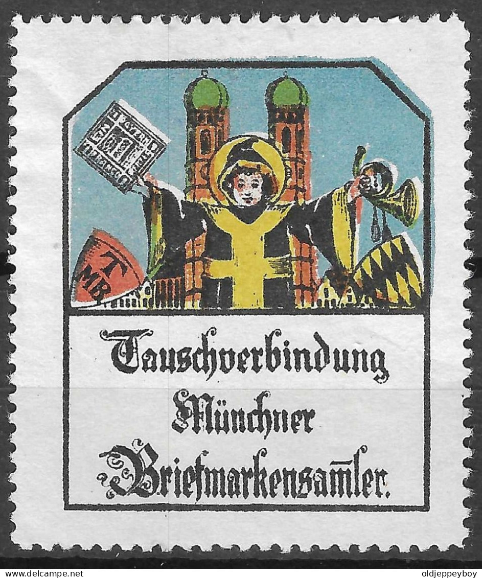 VIGNETTE Reklamemarke München: Briefmarken Tauschverbindung München - Erinnophilie