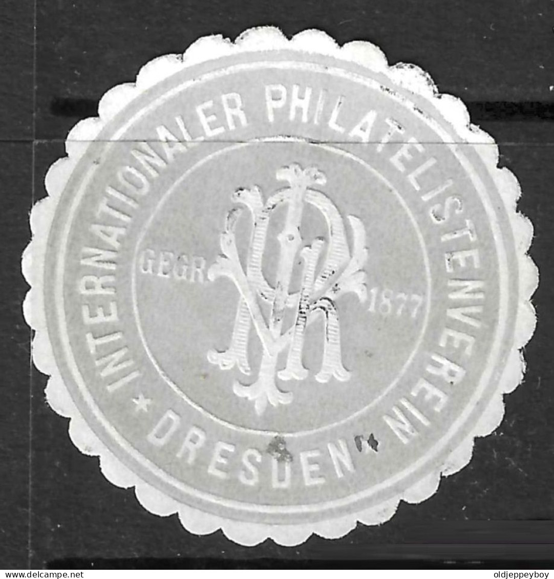 Reklamemarke VIGNETTE CINDERELLA Dresden: Internationaler Philatelistenverein - Erinnophilie