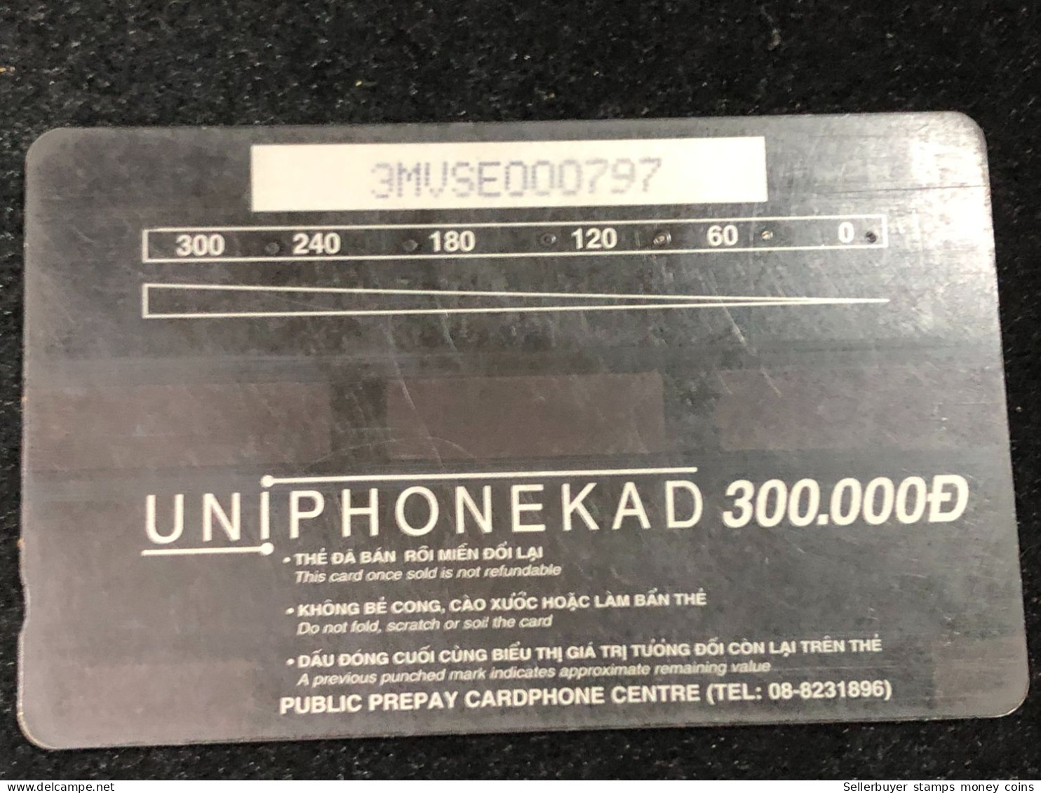 Card Phonekad Vietnam(lyretail Grouper 300 000dong-1998)-1pcs - Vietnam