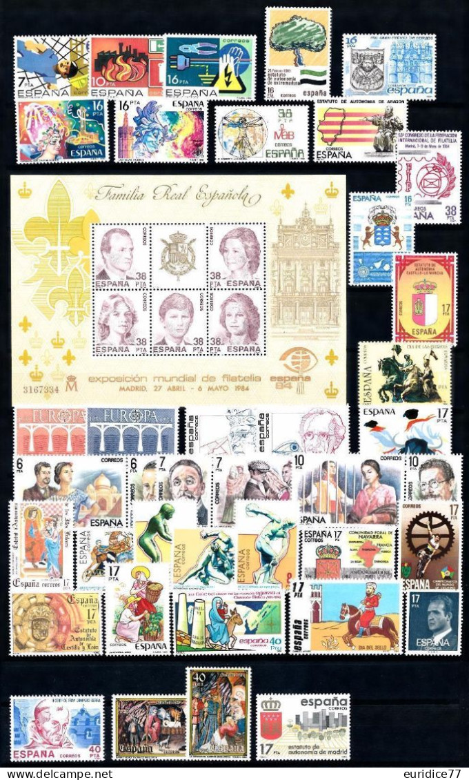 Spain España Espagne 1984 - Año Completo Complete Year Mnh** - Années Complètes