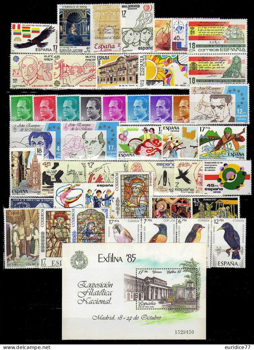 Spain España Espagne 1985 - Año Completo Complete Year Mnh** - Full Years