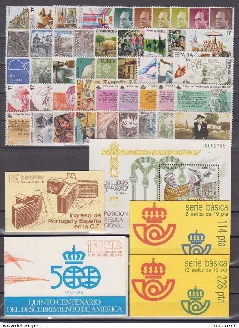 Spain España Espagne 1986 - Año Completo Complete Year Mnh** - Années Complètes