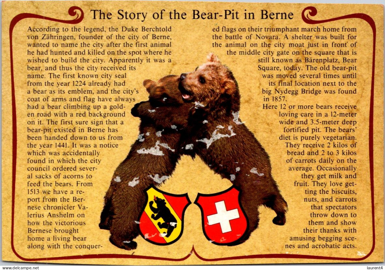 16-5-2024 (5 Z 20) Story Of Bear-Pit In Berne - Ours