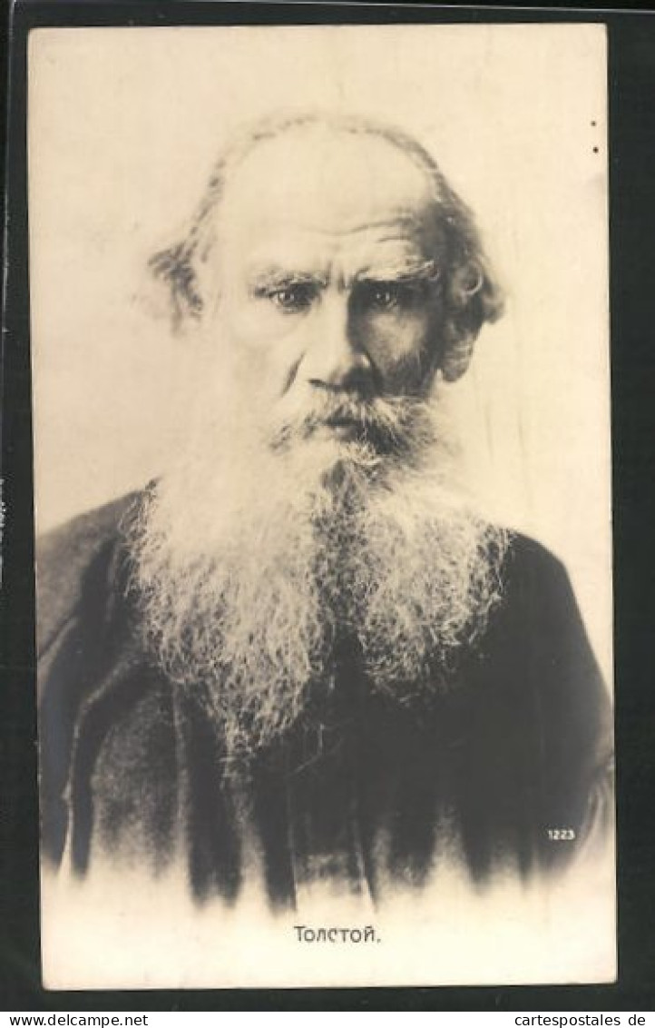 AK Portrait Von Lew Nikolajewitsch Tolstoi  - Schrijvers