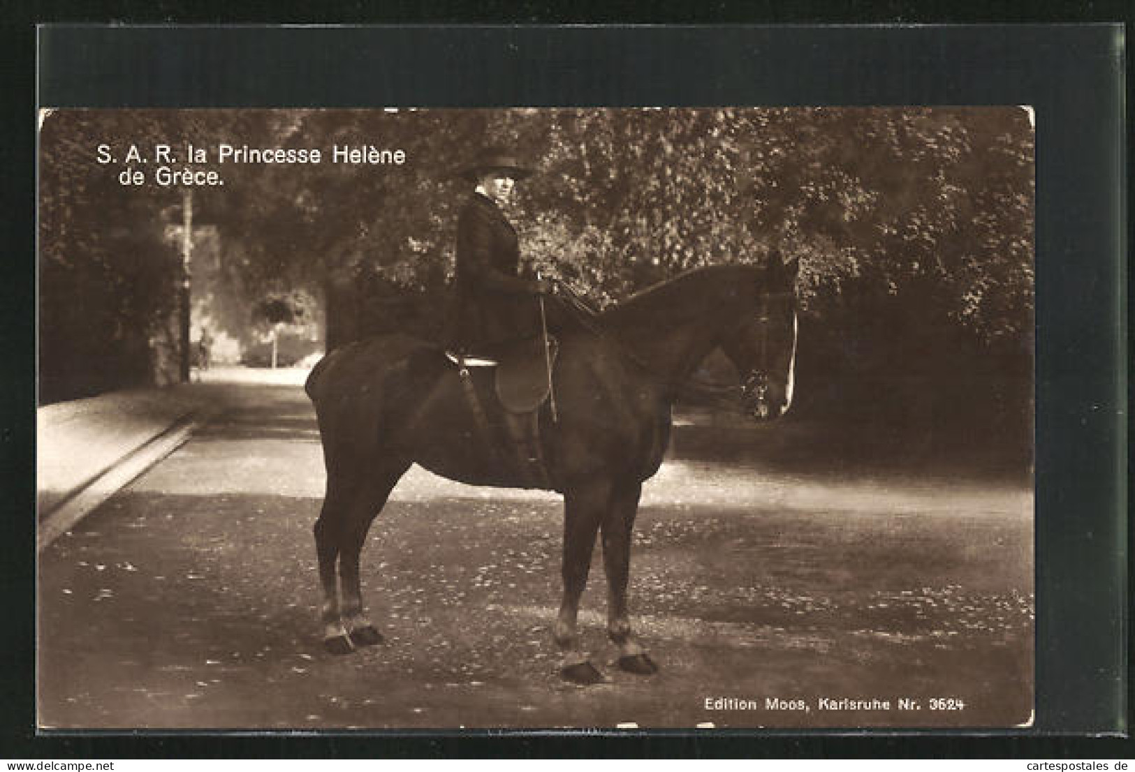 AK S. A. R. La Princesse Helène De Grèce  - Familles Royales