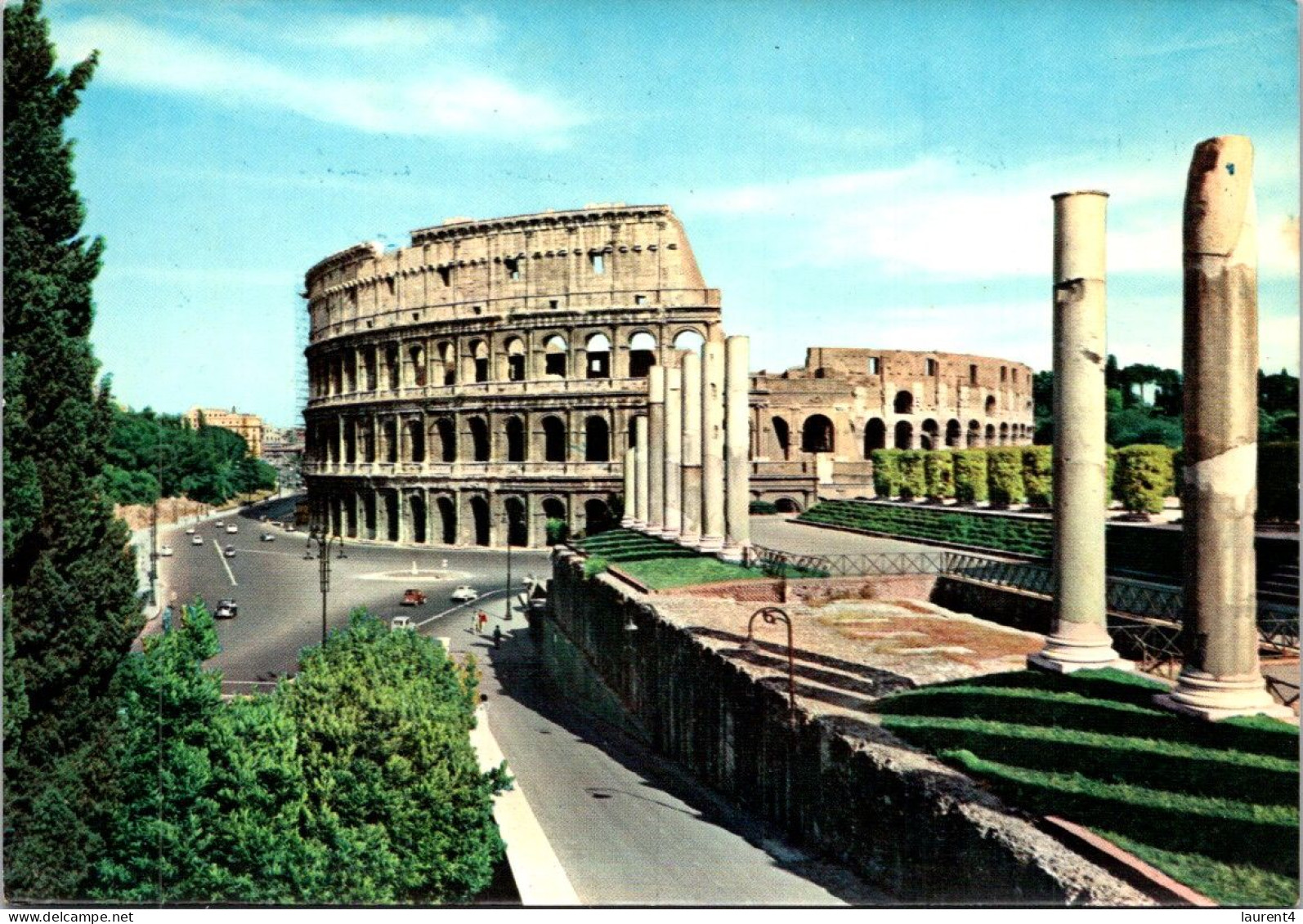 16-5-2024 (5 Z 20) Italy (posted 1954) Colosseum & Temple Of Vénus - Denkmäler