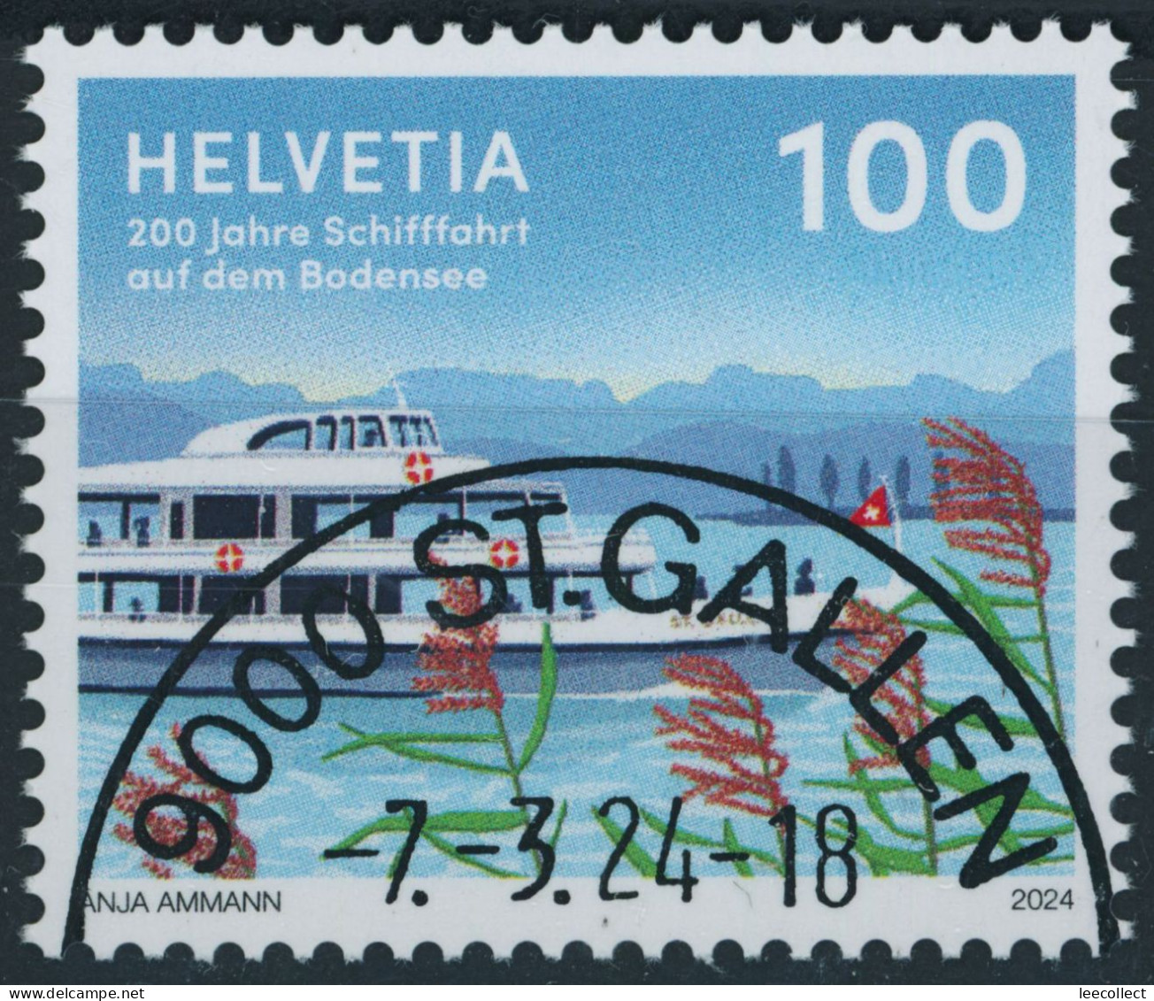 Suisse - 2024 - Schifffahrt Bodensee - Ersttag Stempel ET - Gebraucht