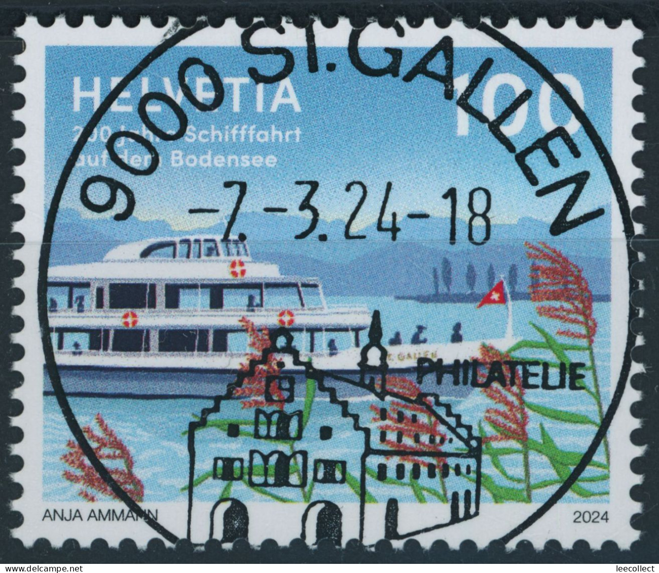 Suisse - 2024 - Schifffahrt Bodensee - Ersttag Voll Stempel ET - Gebruikt