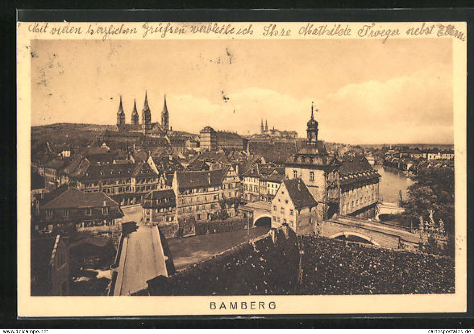 AK Bamberg, Ortsansicht Mit Kirchen  - Bamberg