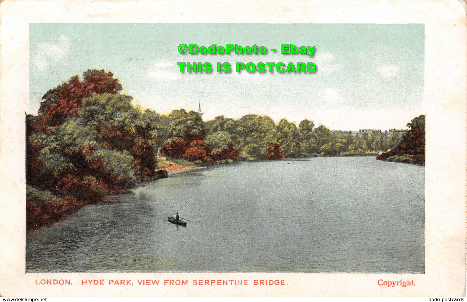 R451143 London. Hyde Park. View From Serpentine Bridge - Other & Unclassified