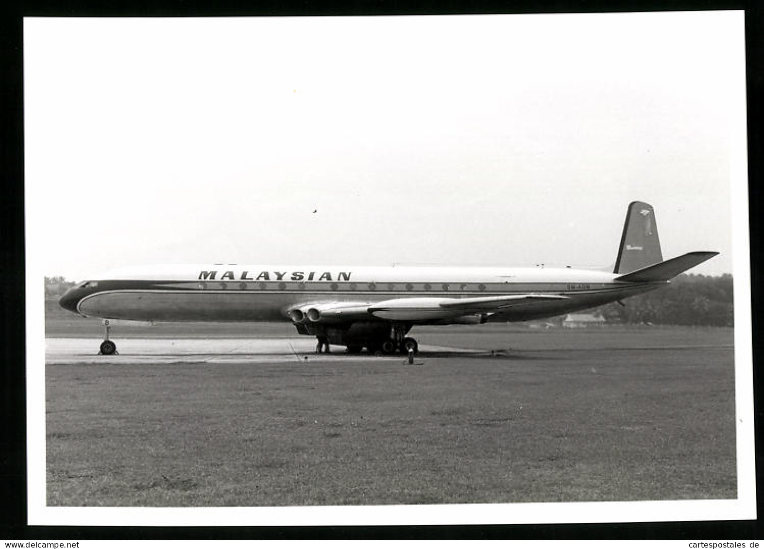 Fotografie Flugzeug De Havilland Comet, Passagierflugzeug Der Malaysian Air, Kennung 9M-ADB  - Luftfahrt
