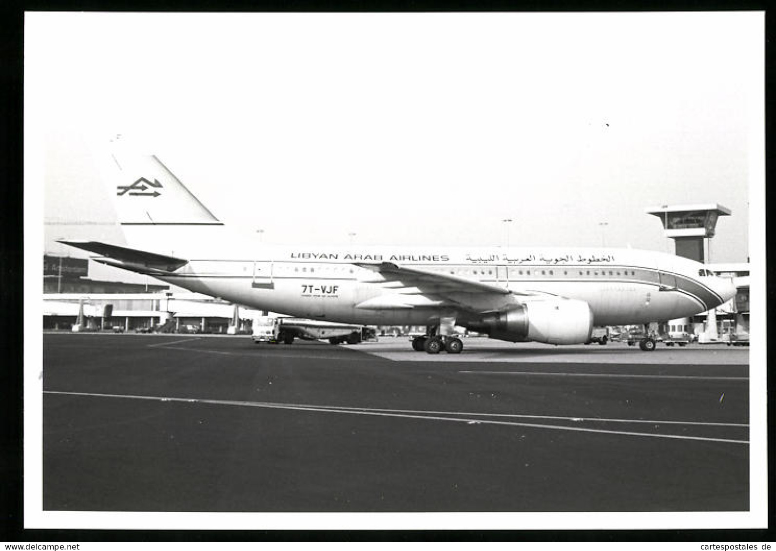 Fotografie Flugzeug Airbus, Passagierflugzeug Der Libyan Arab Airlines, Kennung 7T-VJF  - Luftfahrt