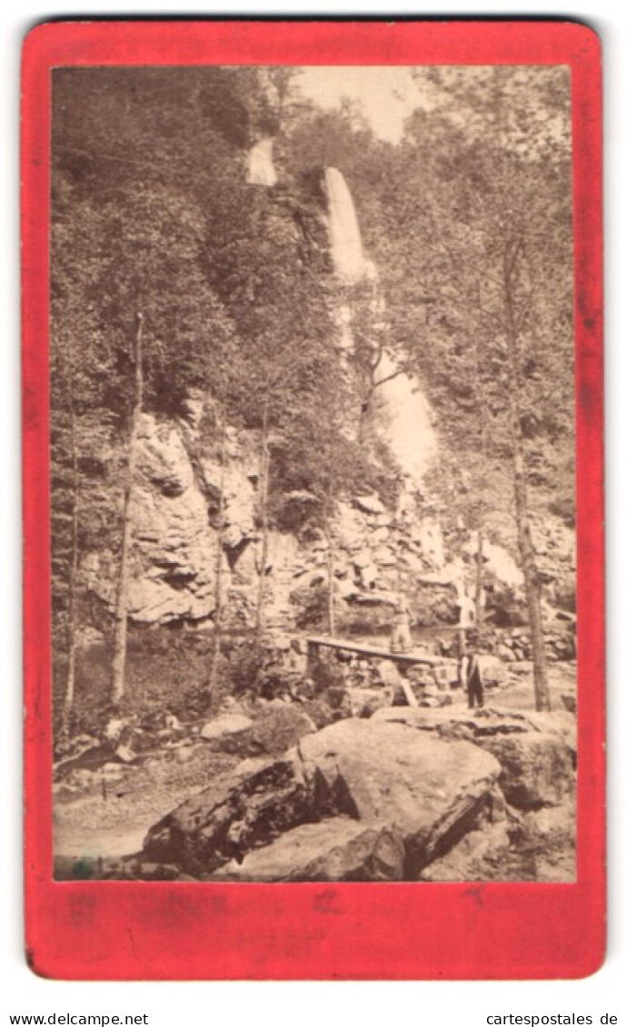 Fotografie Unbekannter Fotograf, Ansicht Trusetal, Blick Auf Den Trusentaler Wasserfall  - Lieux