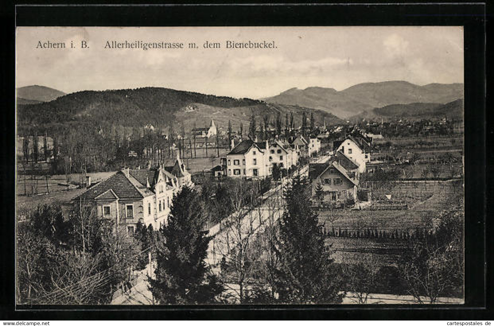 AK Achern I. B., Allerheiligenstrasse Mit Dem Bienebuckel  - Achern