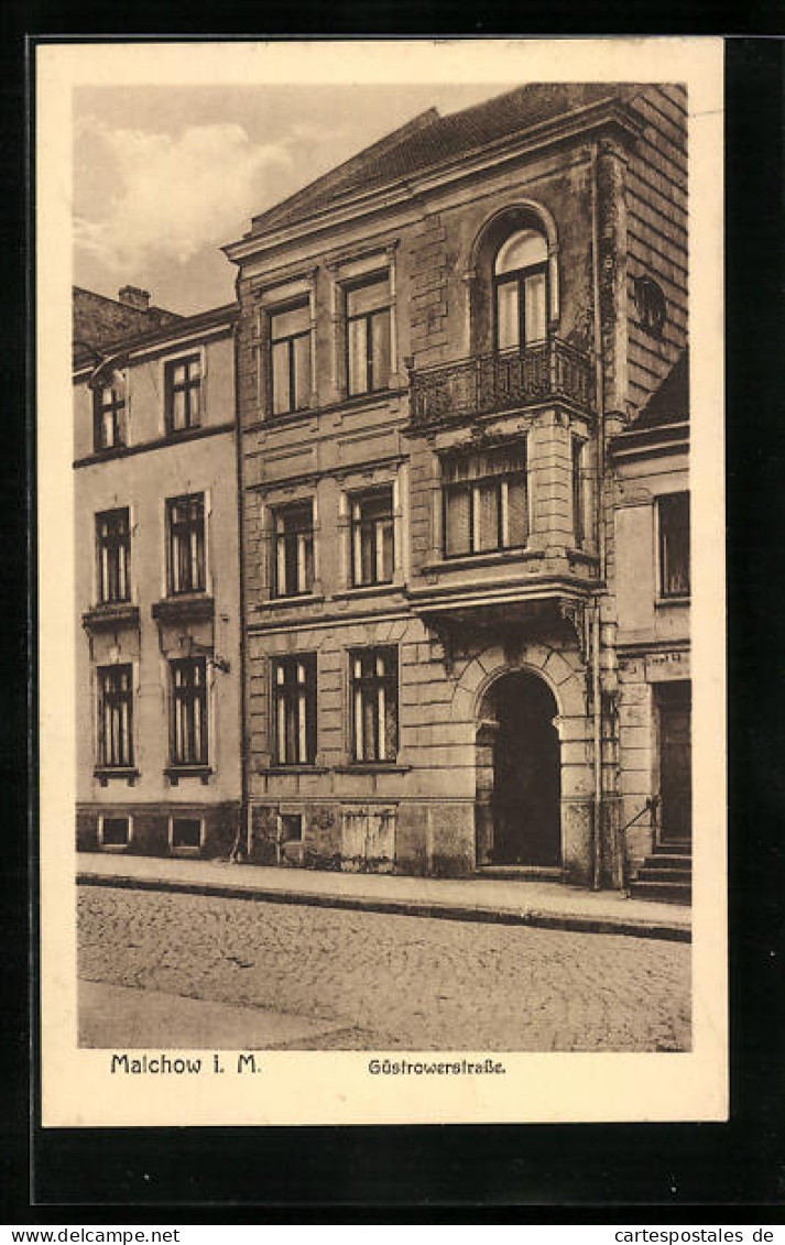 AK Malchow I. M., Haus In Der Güstrowerstrasse  - Güstrow