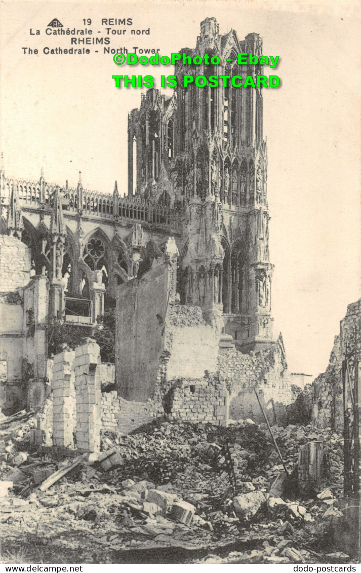 R451628 Reims. The Cathedral. North Tower. C. A. P - Monde