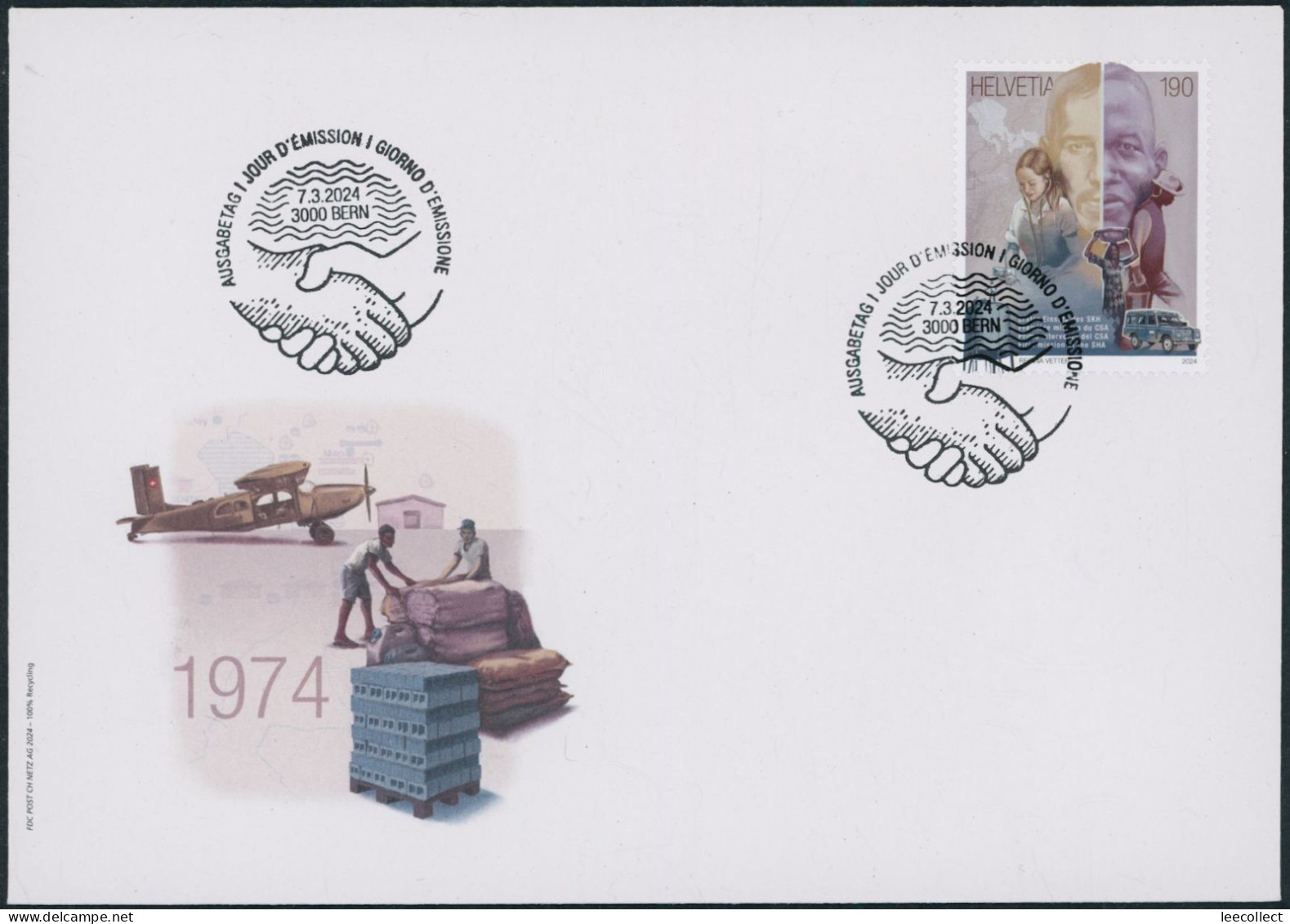 Suisse - 2024 - SKH - Ersttagsbrief FDC ET - Briefe U. Dokumente