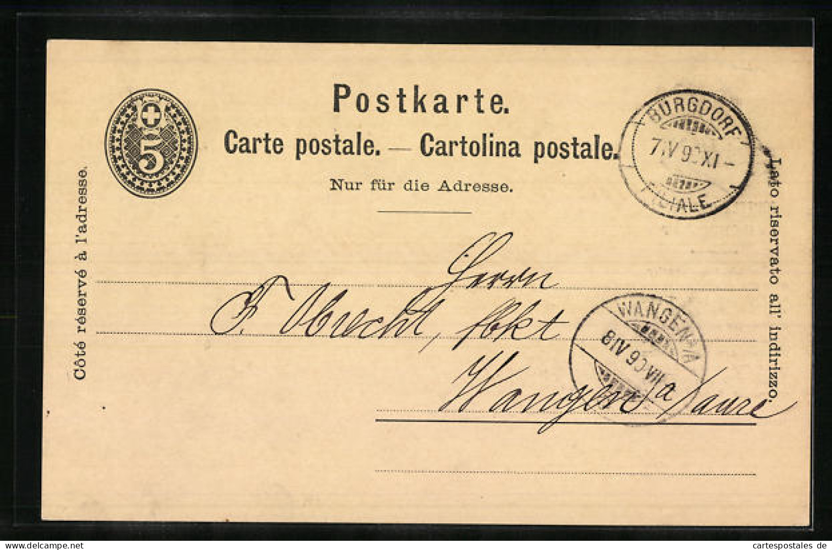 Vorläufer-AK Neuchatel, 1890, Chocolat Suchard, Soufflé D`amandes Au Chocolat  - Landwirtschaftl. Anbau
