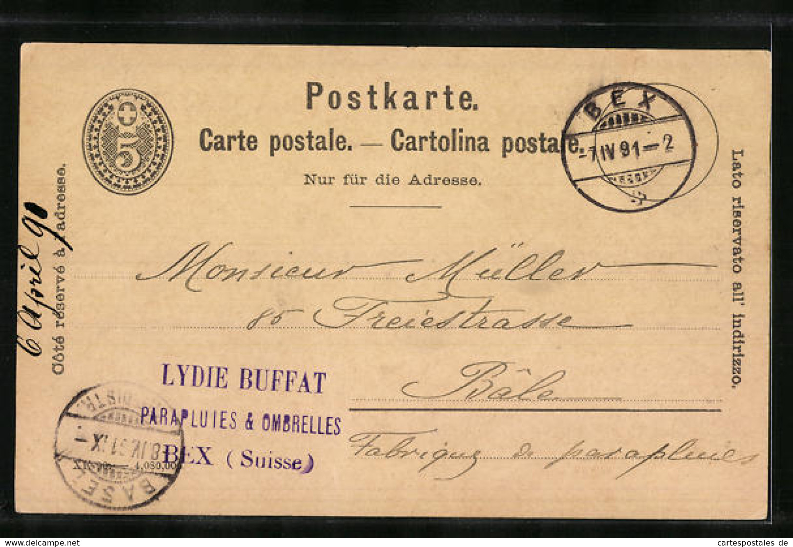 Vorläufer-Lithographie Neuchatel, 1891, Fabrique De Chocolat Suchard, Serrieres  - Landwirtschaftl. Anbau