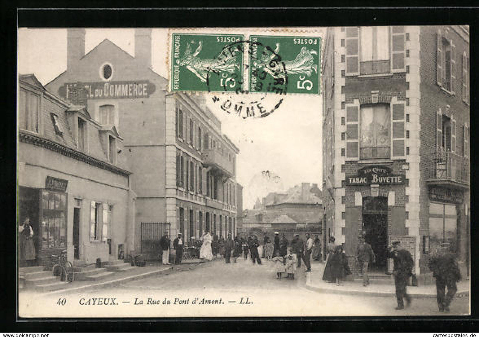 CPA Cayeux, La Rue Du Pont D`Amont  - Autres & Non Classés