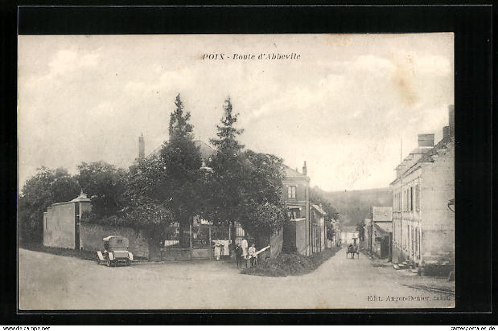 CPA Poix, Route D`Abbevile  - Other & Unclassified