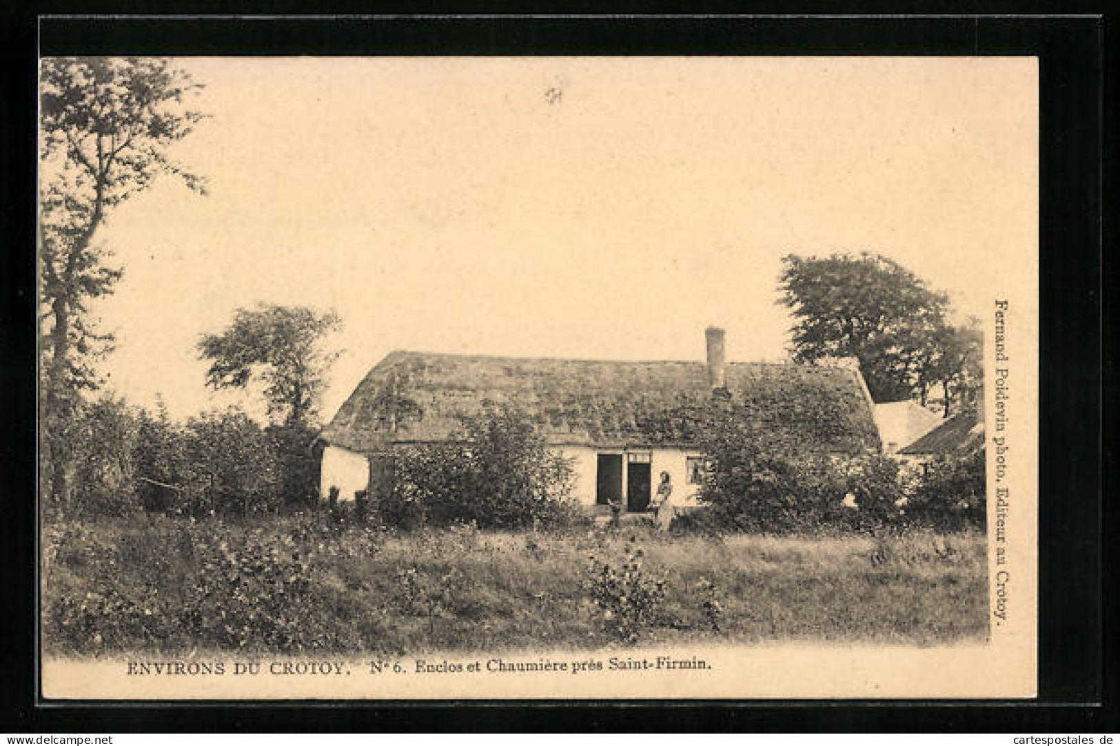 CPA Crotoy, Enclos Et Chaumiere Pres Saint-Firmin  - Le Crotoy