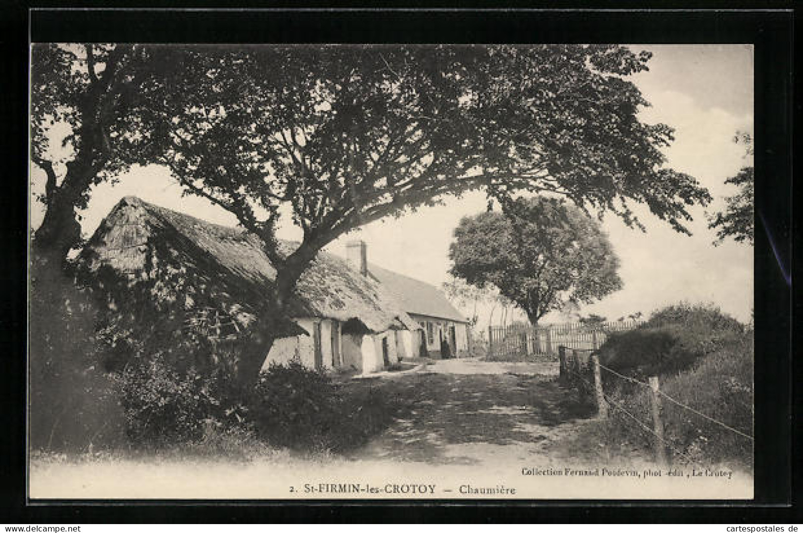 CPA St-Firmin-les-Crotoy, Chaumiere  - Le Crotoy