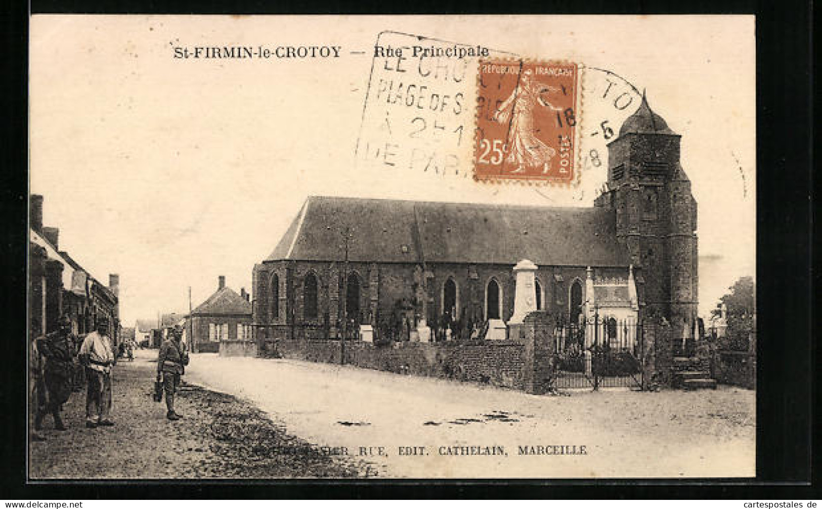 CPA St-Firmin-le-Crotoy, Rue Principale  - Le Crotoy