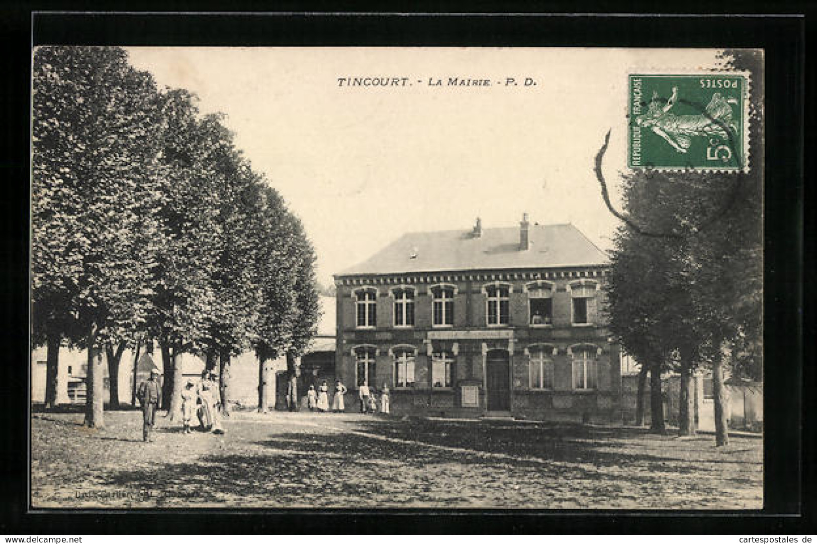 CPA Tincourt, La Mairie  - Other & Unclassified