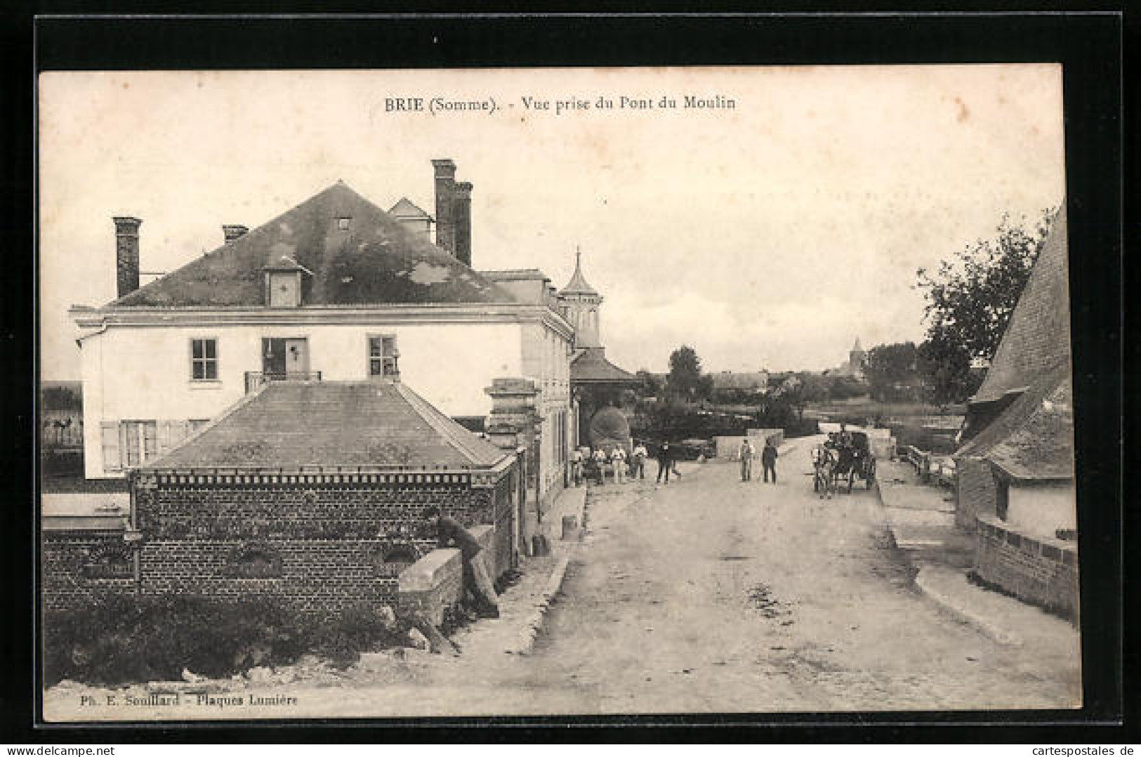 CPA Brie, Vue Prise Du Pont Du Moulin  - Otros & Sin Clasificación