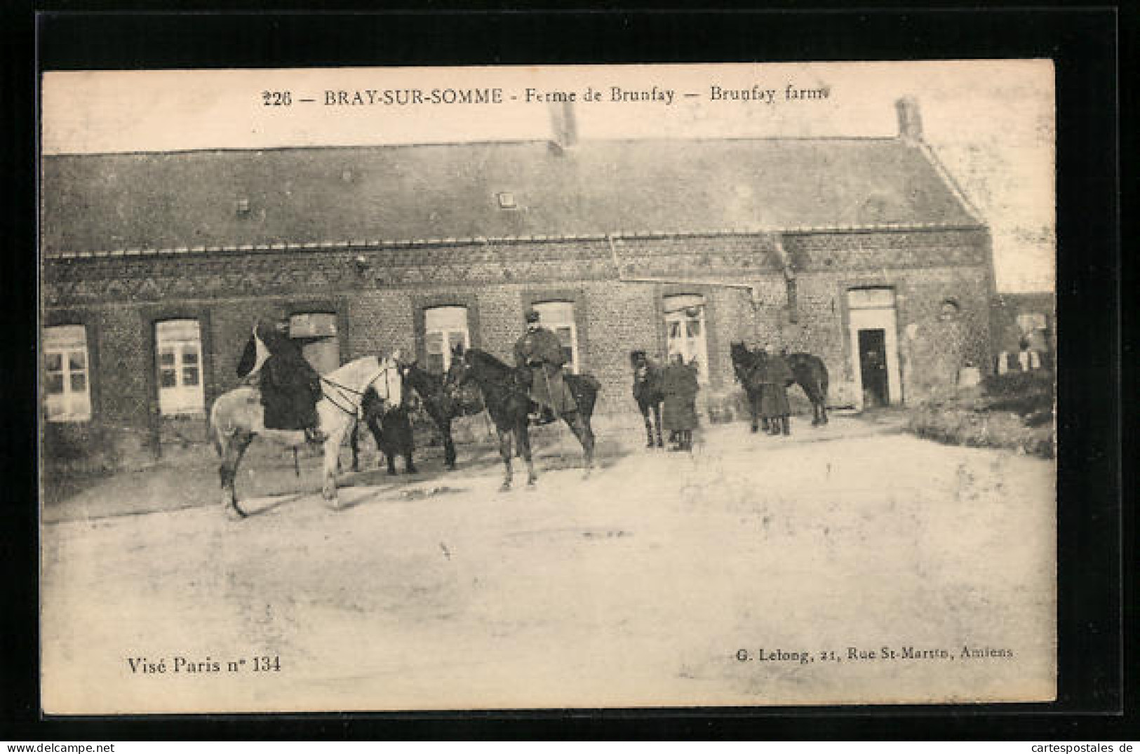 CPA Bray-sur-Somme, Ferme De Brunfay  - Bray Sur Somme