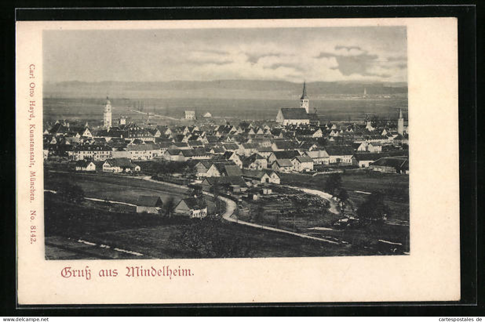 AK Mindelheim, Teilansicht Mit Kirche  - Mindelheim