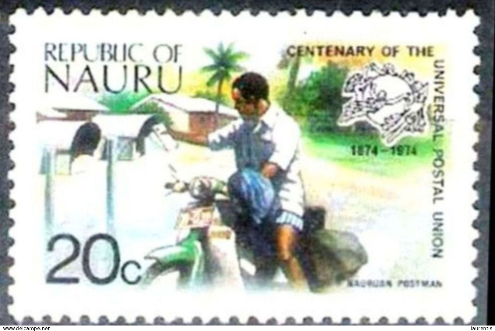 629  Motorcycles - Postmen - Nauru Yv 113 - 1,75 (9) - Motorfietsen