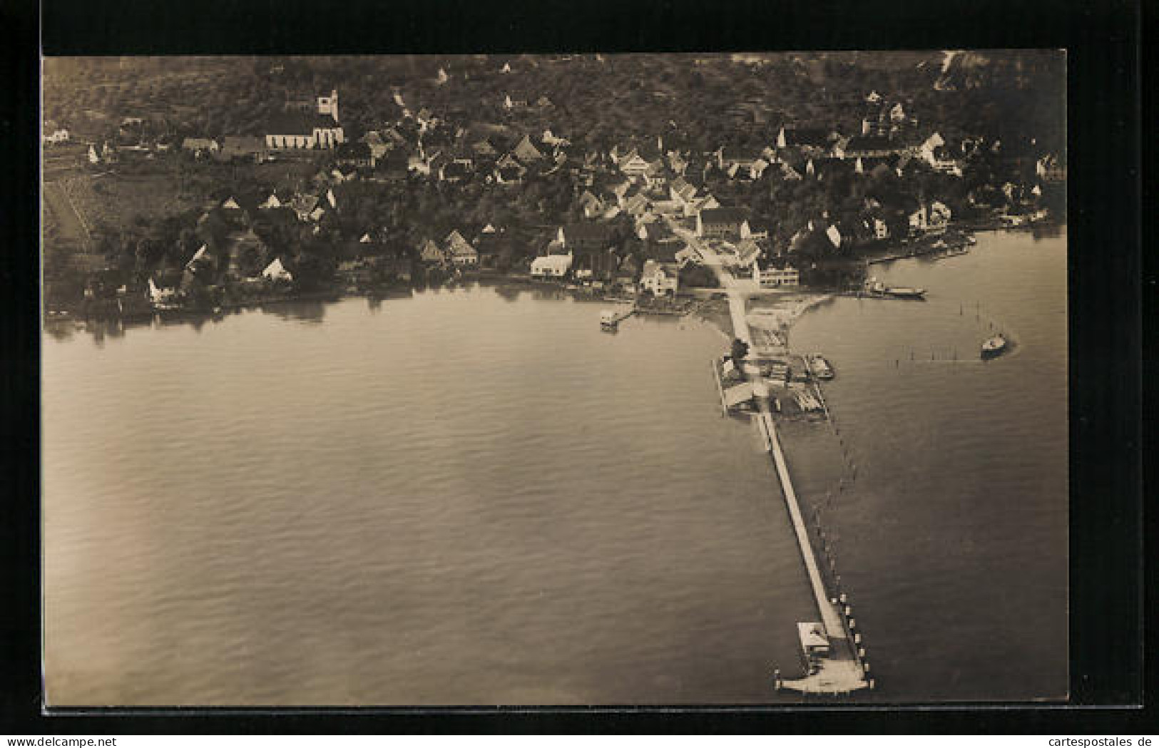 AK Immenstadt A. Bodensee, Ort Bei Hochwasser, Fliegeraufnahme  - Immenstadt